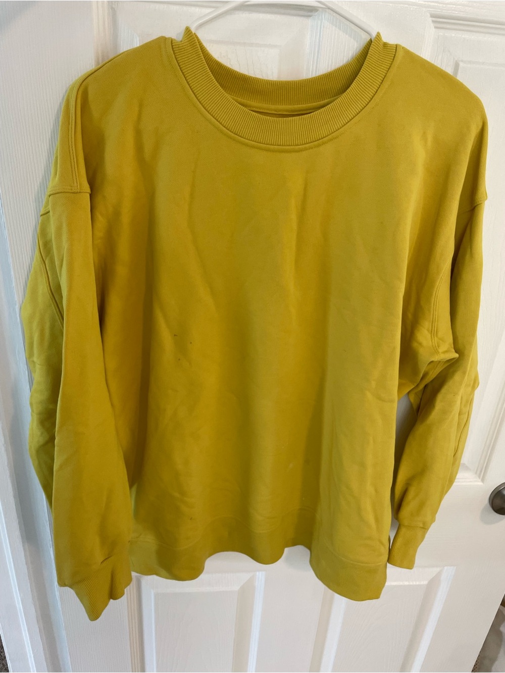 Mustard Yellow Crewneck Sweatshirt LULULEMON